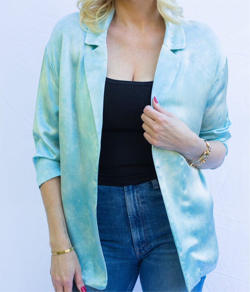 ATHENA BLAZER - TURQUOISE BLUE - XS